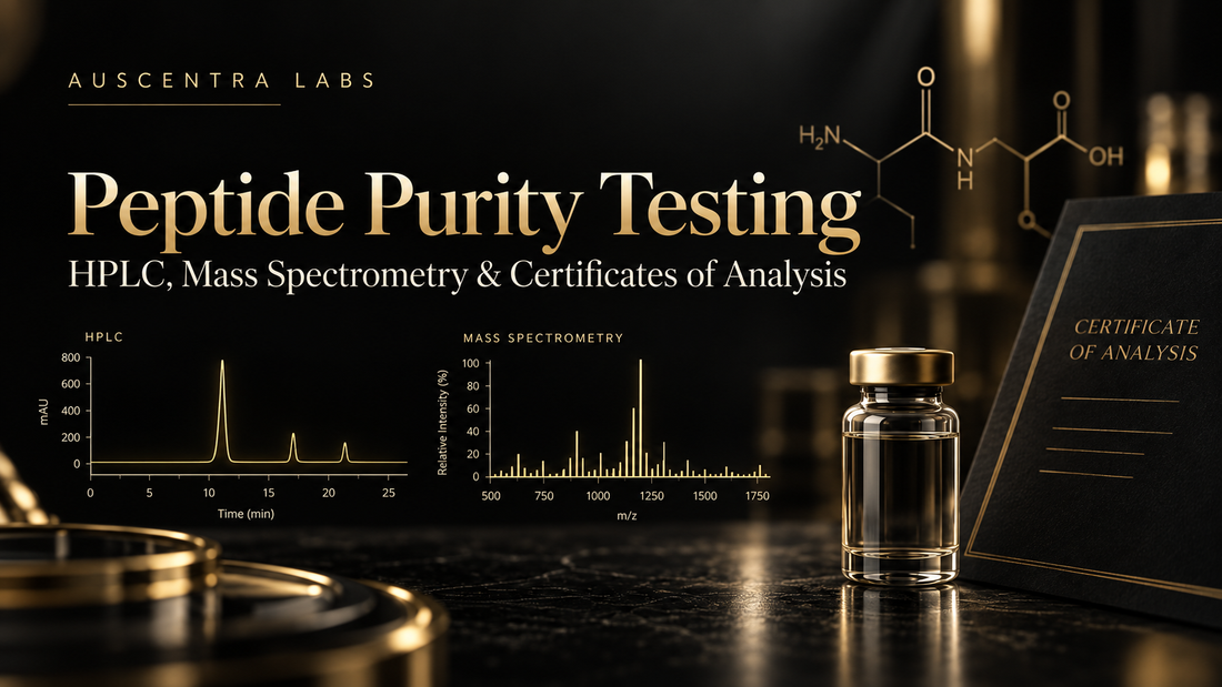Peptide Purity Testing Explained: HPLC, Mass Spectrometry & Certificates of Analysis