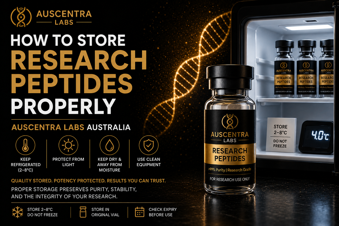 How To Store Research Peptides Properly | Auscentra Labs Australia